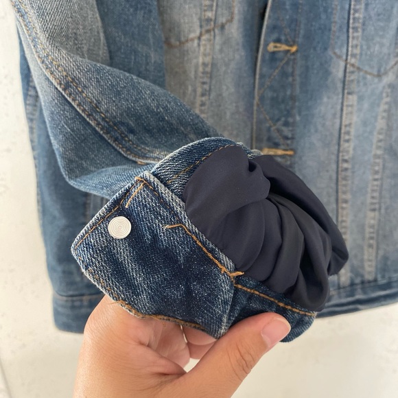 Amnesia outerwear:Shearling lined jean jacket - Picture 3 of 4